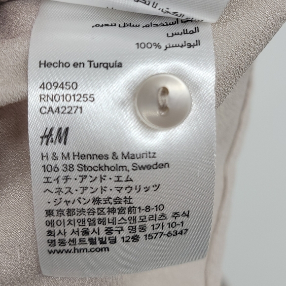 H&M Peter Pan Collar Top Sequins Detail Size 12 - Picture 10 of 14